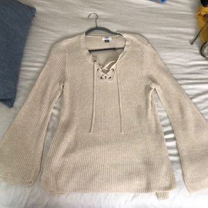 Cream sweater